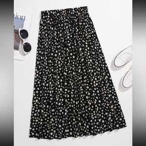 printed midi skirt